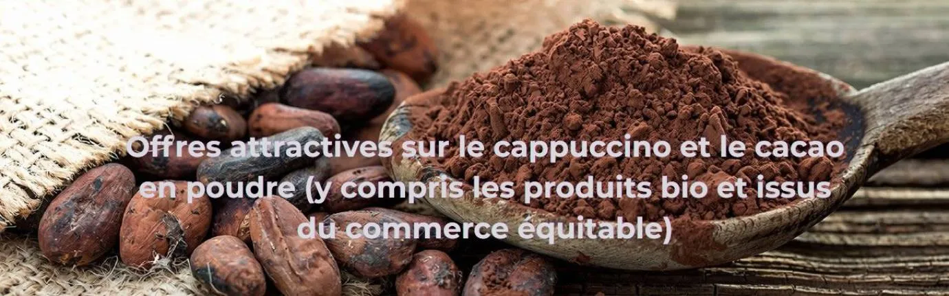 Cappuccino et cacao