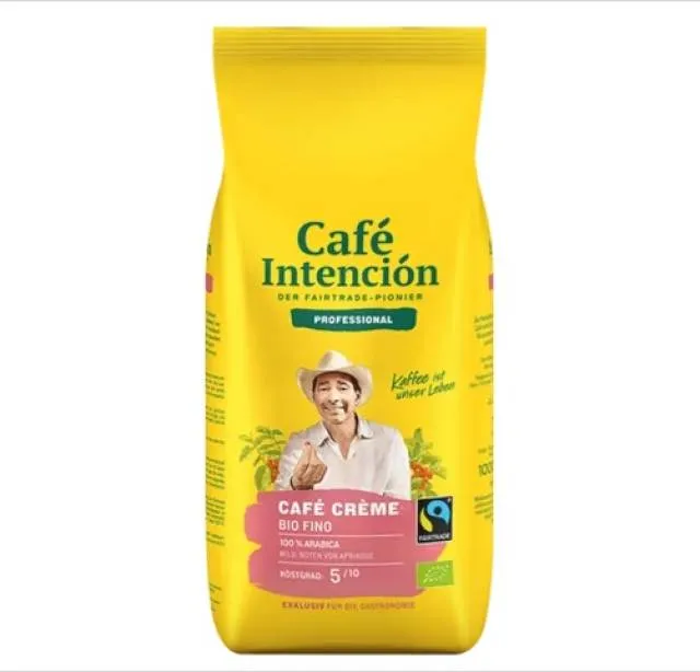 Darboven Intencion BIO/FT Fino Café Crema 6 x 1 kg en grains entiers