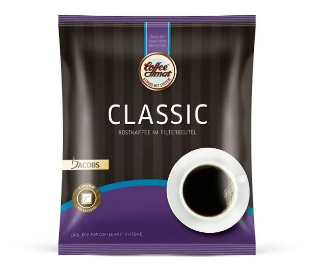 Coffeemat Classic demi-cafetière café filtre 55 sachets de 7 tasses
