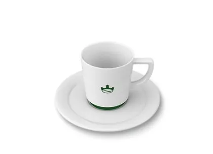 Jacobs Tasse à espresso 80 ml, lot de 6 tasses avec soucoupes