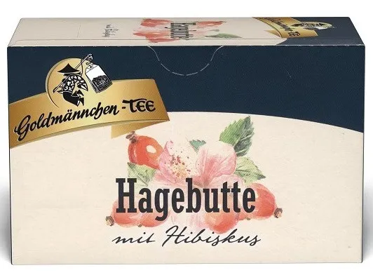 Thé Goldmännchen à la rose musquée et à l'hibiscus, 20 sachets de 1,5 g