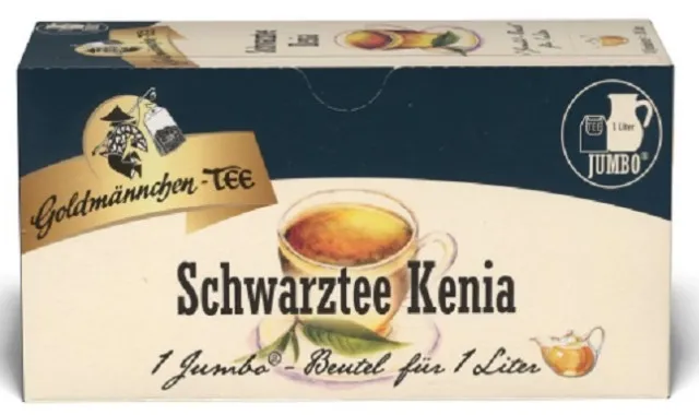 Thé Goldmännchen, thé noir du Kenya, 20 sachets de 5 g pour théière