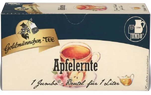Goldmännchen Thé Récolte de pommes 20 sachets de 5,25 g pour théière
