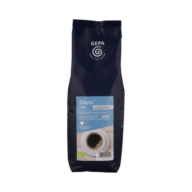 GEPA Caf&eacute; Gusto koffeinfrei 500g Gemahlen, Bio, Fairtrade