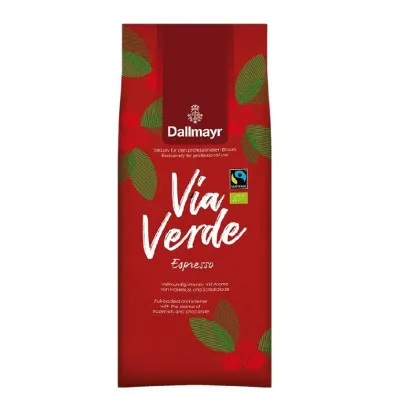 Dallmayr Via Verde Espresso 6 x 1 kg en grains entiers, bio et équitable