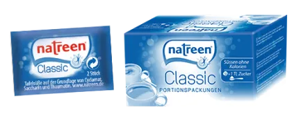 Natreen classic Comprimés édulcorants Tabs 500 x 2 pièces Portionspackung sachets individuels