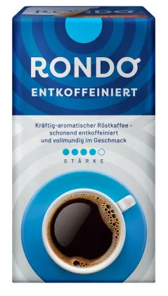 Röstfein Rondo décaféiné café filtre moulu 500 g emballé sous vide