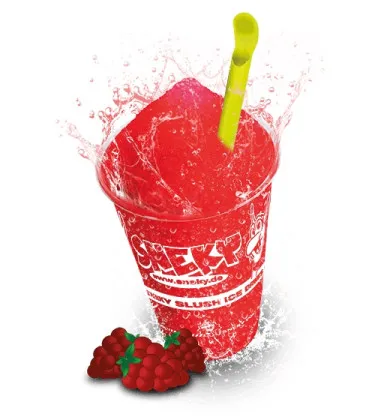 Sneky Slush Sirop pour glace pilée Eis Sirup Framboise rouge* avec colorant naturel 5 litres