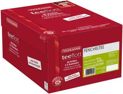 Teekanne teeflott chaînes de filtres Thé au fenouil 30 &agrave; 5 compartiments
