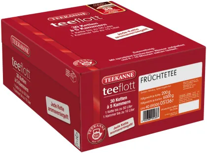 Teekanne Teeflott Thé aux fruits 30 chaînes de filtres 5 compartiments &agrave;