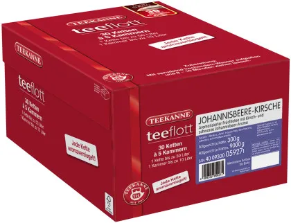 Teekanne Teeflott Groseille-Cerise 30 chaînes de filtres 5 compartiments &agrave;