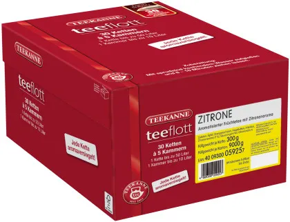 Teekanne teeflott Citron 30 chaînes de filtres &agrave; 5 compartiments