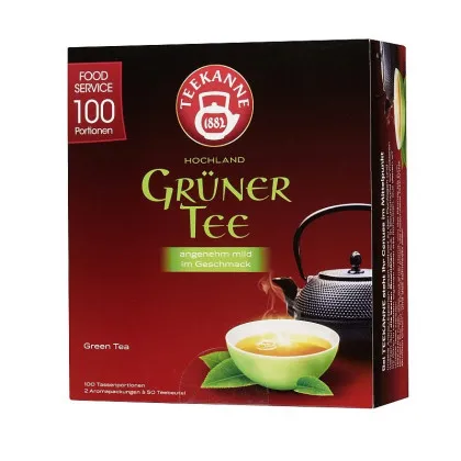 Teekanne Hochland Gr&uuml;ner Tee 100 x 1,5g Teebeutel