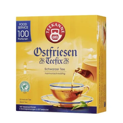 Teekanne Ostfriesen Teefix 100 sachets de thé de 1,5 g, Rainforest Alliance