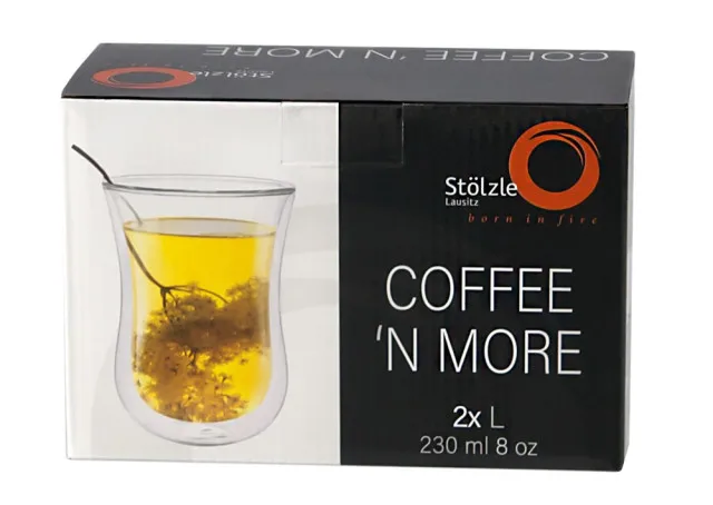 Stölzle Lausitz verre à café / verre à thé L 0,23 l Coffee N More lot de 2