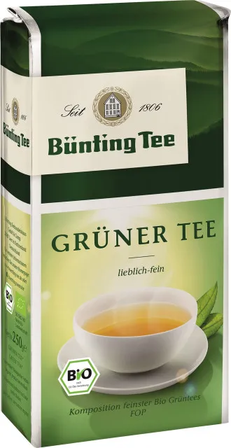 B&uuml;nting Tee Gr&uuml;ner Tee 180g lose, Bio