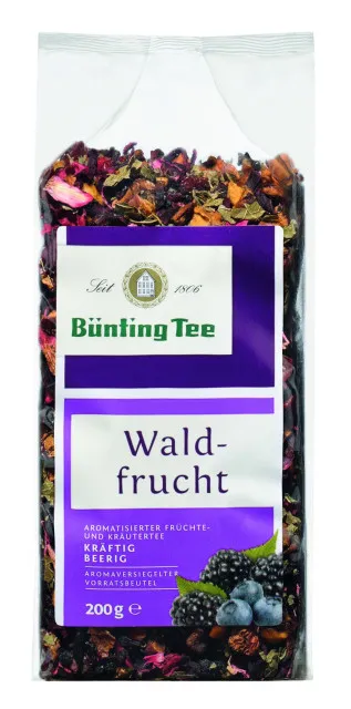 Thé Bünting thé aux fruits des bois, thé aux fruits, 200 g en vrac