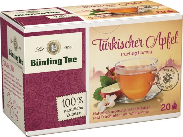 Bünting Thé Pomme turque 20 sachets de 2,75 g