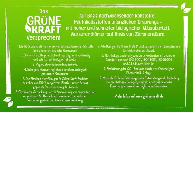 fit Grüne Kraft, liquide vaisselle, 500 ml