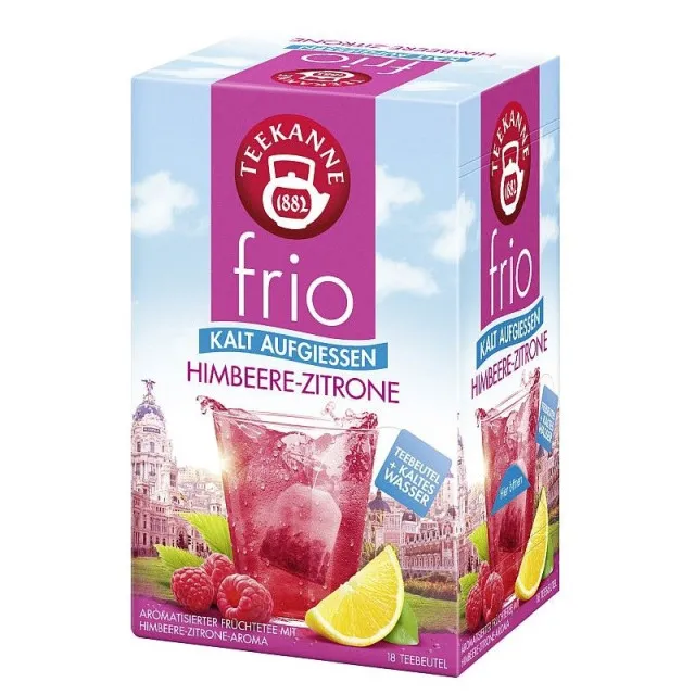 Teekanne frio Himbeere-Zitrone 18 Teebeutel