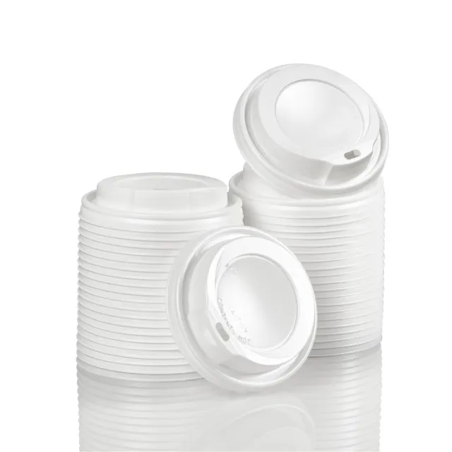 Couvercles en plastique pour café à emporter 8 oz/200 ml 1 lot = 100 pièces / 1 rouleau