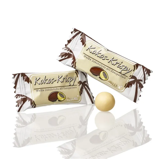 Hellma Kokos-Krispy wei&szlig;e Schokolade ca. 380 Stk&uuml;ck