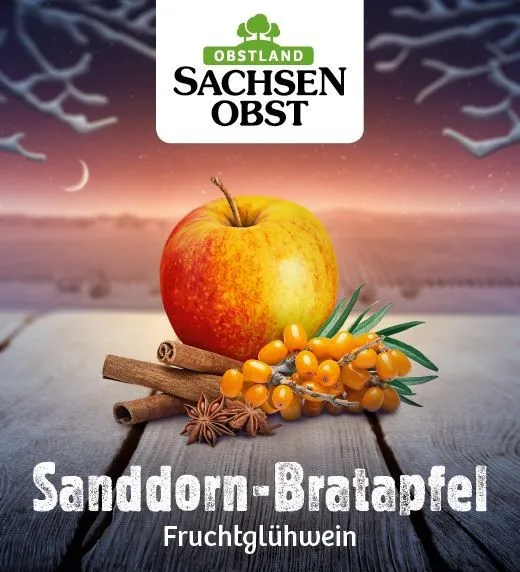 Sachsenobst vin chaud aux fruits à l'argousier pomme cuite 10 litres Bag-in-Box