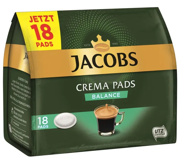 Jacobs Crema Balance 10 x 18 Pads UTZ zertifiziert
