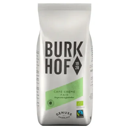 Burkhof Bio/FT Café Crème 1000 g en grains