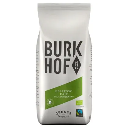 Burkhof Bio/FT Espresso 1 kg en grains entiers