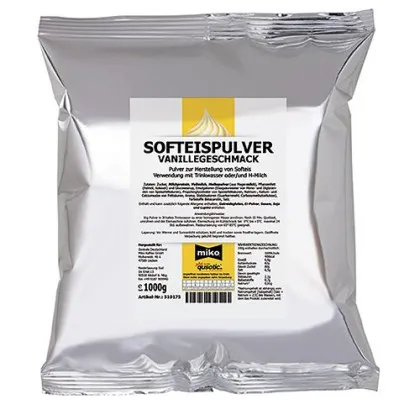 Poudre Miko pour glace à l'italienne à la vanille 10 x 1 kg