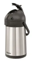 Bartscher pichet isotherme à pompe 1,9 litre argent-noir