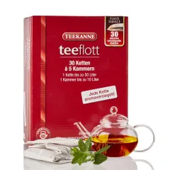 Teekanne teeflott Thé &agrave; la menthe poivrée 30 chaînes de filtres &agrave; 5 compartiments