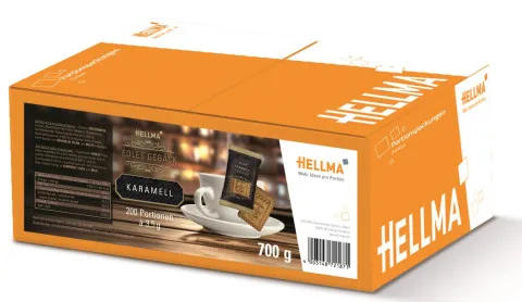 Hellma Biscuits au caramel 300 x 6 g emballés individuellement