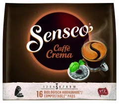 Senseo Caff&eacute; Crema Caf&eacute; torr&eacute;fi&eacute; 16 dosettes certifi&eacute;es UTZ