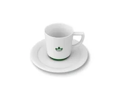 Jacobs Tasse à espresso 80 ml, lot de 6 tasses avec soucoupes