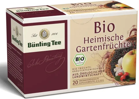Thé Bünting « Fruits du jardin local » 20 sachets de 2,25 g, bio