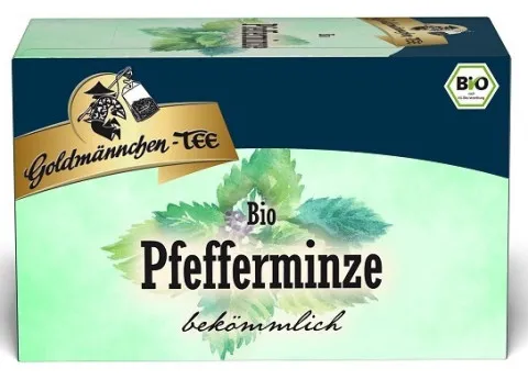 Thé Goldmännchen à la menthe poivrée bio 20 sachets de 1,5 g