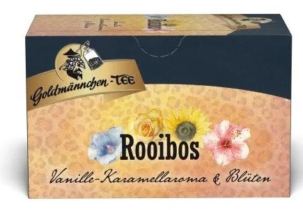 Thé Goldmännchen Rooibos Vanille-Caramel & Fleurs 20 sachets de 1,8 g