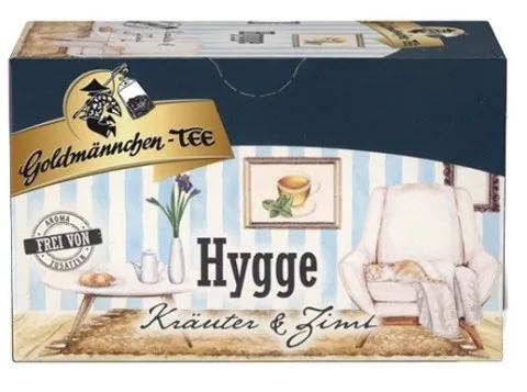 Thé Goldmännchen Hygge aux herbes et à la cannelle, 20 sachets de 2 g