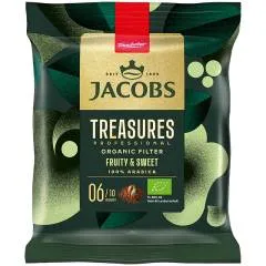 Jacobs Treasures Filterkaffee 72 x 70g, gemahlen, portioniert, Bio zertifiziert