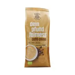 Gepa Faires Pfund Caffè Crema 500 g en grains entiers, bio, commerce équitable