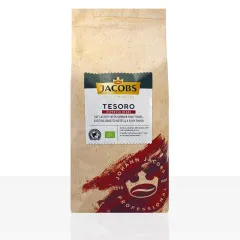 Jacobs Tesoro Espresso Peru 8 x 1kg Ganze Bohnen, Bio, Rainforest