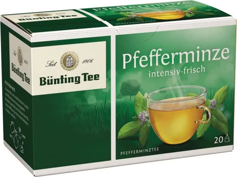 Bünting Thé à la menthe poivrée, 20 sachets de 2 g