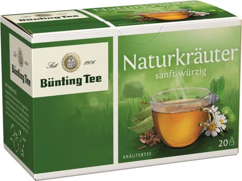 Bünting Thé naturelles herbes aux 20 sachets de 2 g