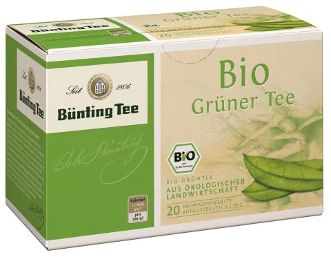 Bünting Thé vert 20 sachets de 1,75 g, bio