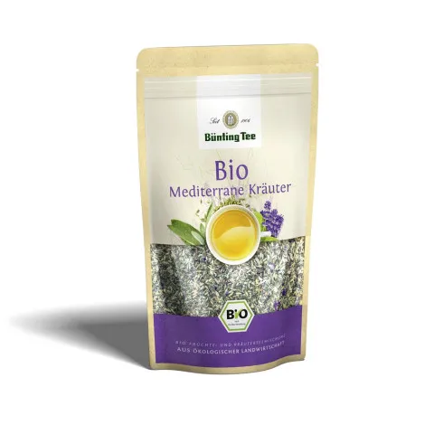 B&uuml;nting Tee Mediterrane Kr&auml;uter lose 80g, Bio