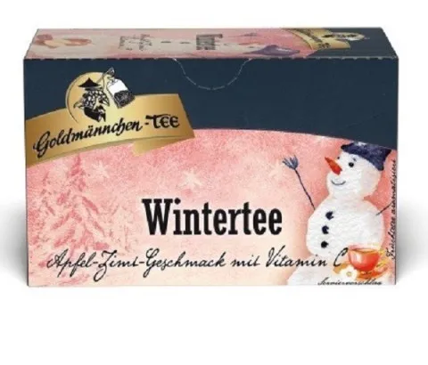 Thé Goldmännchen, thé d'hiver pomme-cannelle, 20 sachets de 2,5 g