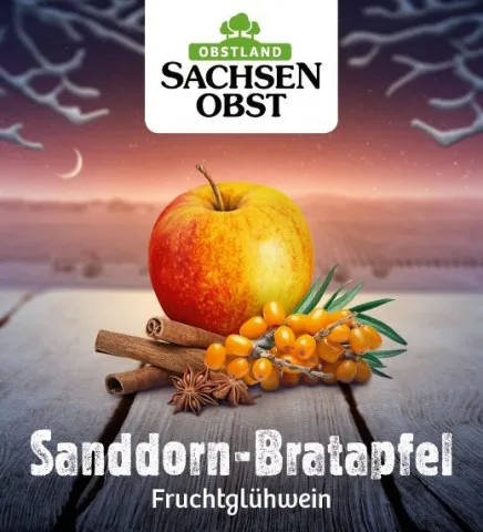 Sachsenobst vin chaud aux fruits à l'argousier pomme cuite 10 litres Bag-in-Box